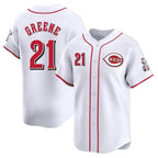 Kooe C.Reds #21 Hunter Greene Player White Home Limited Stitched Jerseys