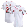 Kooe C.Reds #21 Hunter Greene Player White Limited Elite Home Stitched Jerseys