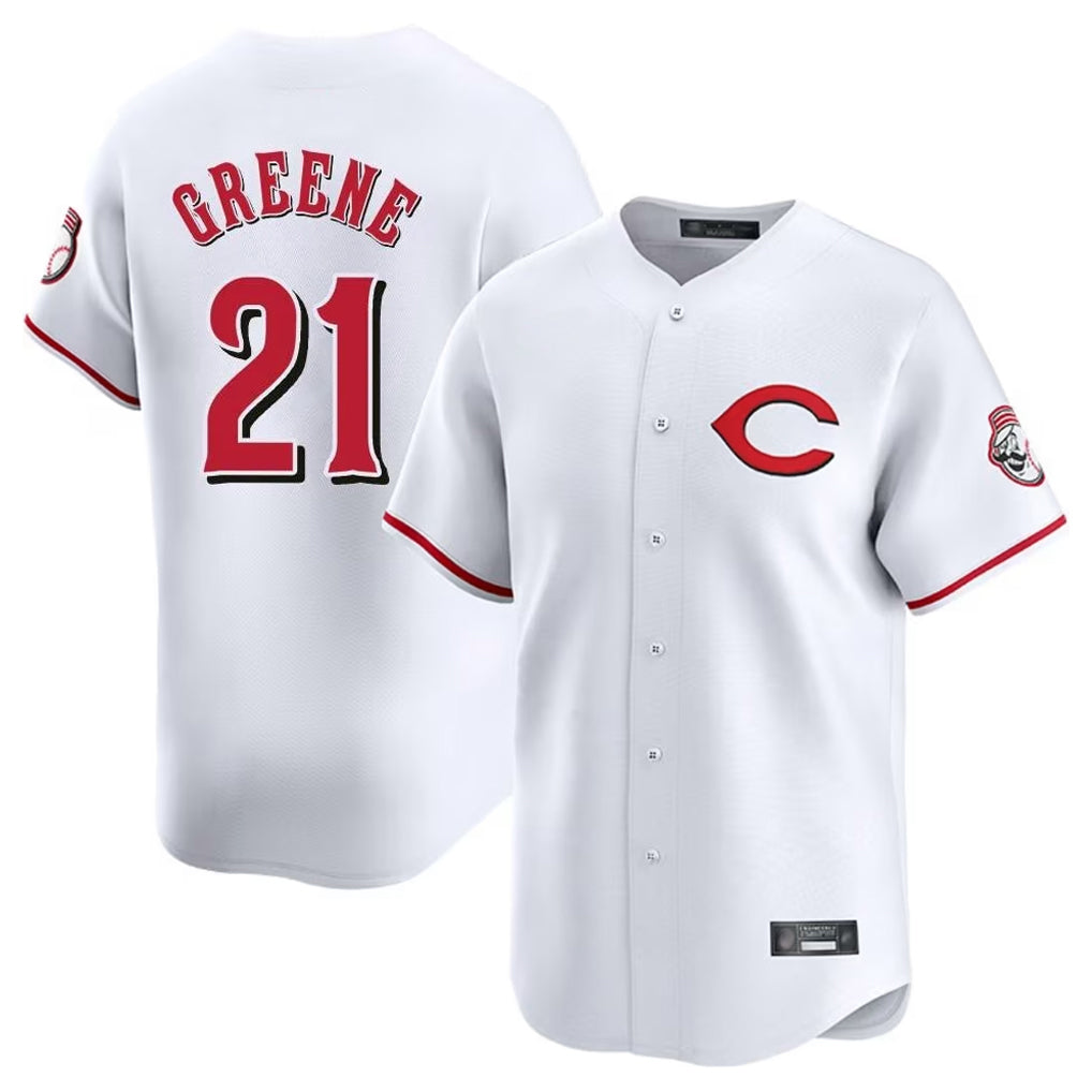 Kooe C.Reds #21 Hunter Greene Player White Limited Home Stitched Jerseys