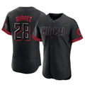 Kooe C.Reds #28 Eugenio Su¨¢rez Player Black City Connect Limited Elite Home Stitched Jerseys