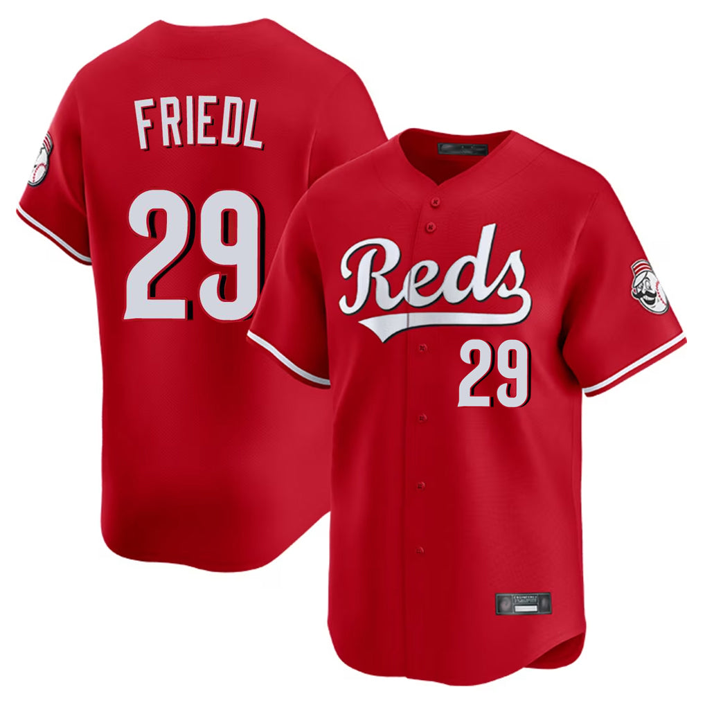Kooe C.Reds #29 TJ Friedl Player Red Home Limited Stitched Jerseys