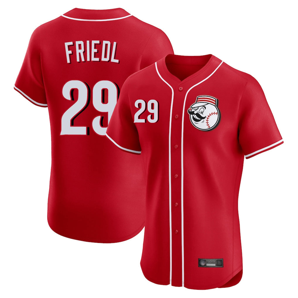 Kooe C.Reds #29 TJ Friedl Player Red Limited Elite Home Game Stitched Jerseys