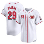 Kooe C.Reds #29 TJ Friedl Player White Home Limited Stitched Jerseys