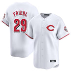 Kooe C.Reds #29 TJ Friedl Player White Limited Home Stitched Jerseys