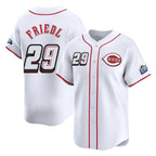 Kooe C.Reds #29 TJ Friedl Player White Speedway Classic Home Limited Stitched Jerseys