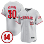 Kooe C.Reds #30 Ken Griffey Player Gray Vapor Premier Limited Home Stitched Jerseys