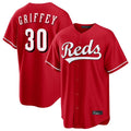 Kooe C.Reds #30 Ken Griffey Player Red Home Game Stitched Jerseys