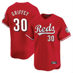Kooe C.Reds #30 Ken Griffey Player Red Home Limited Stitched Jerseys