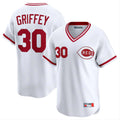 Kooe C.Reds #30 Ken Griffey Player White Cooperstown Collection Limited T-shirt Home Stitched Jerseys
