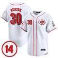 Kooe C.Reds #30 Ken Griffey Player White Vapor Premier Limited Home Stitched Jerseys