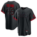 Kooe C.Reds #35 Jose Trevino Player Black City Connect Home Game Stitched Jerseys