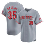 Kooe C.Reds #35 Jose Trevino Player Gray Home Limited Stitched Jerseys