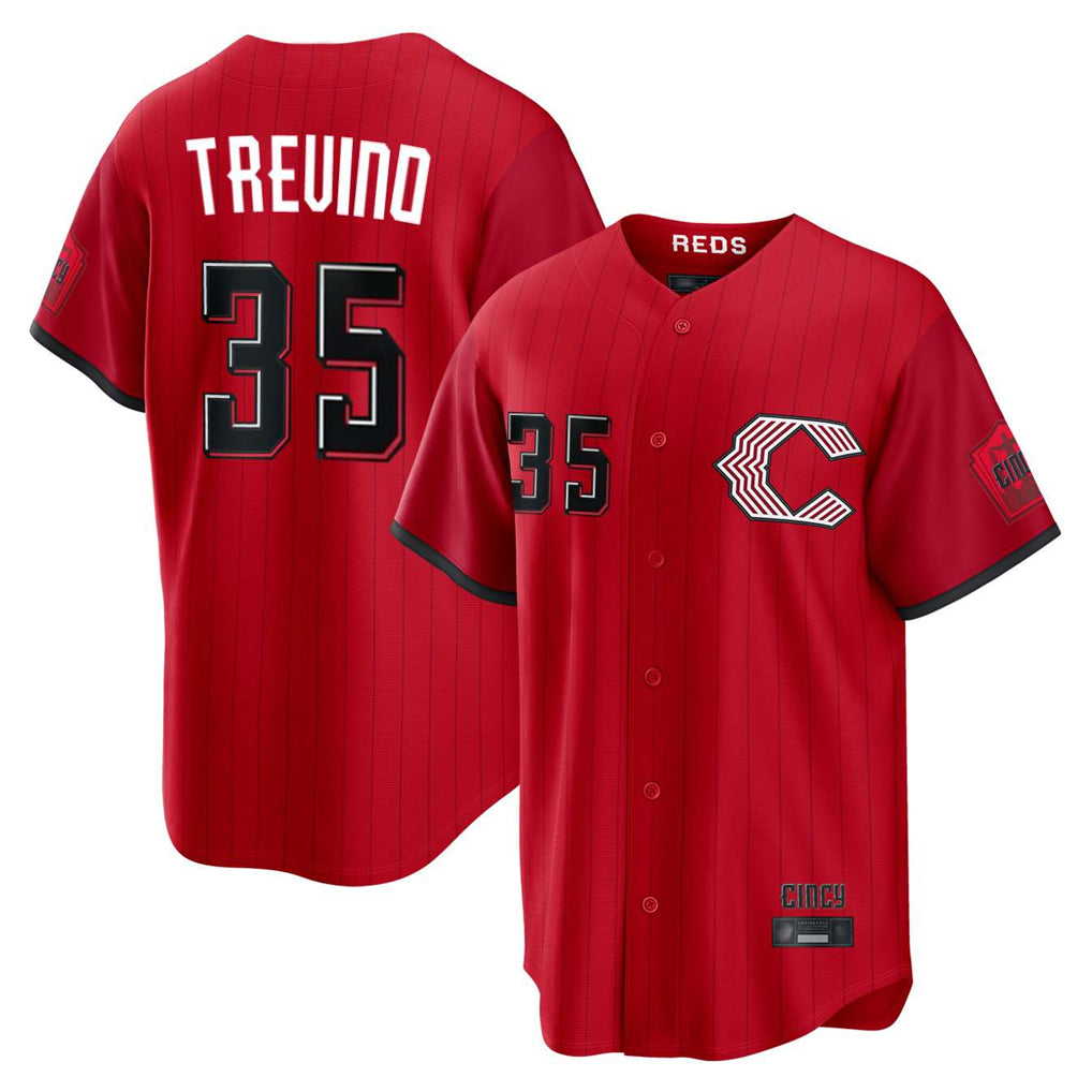 Kooe C.Reds #35 Jose Trevino Player Red 2026 City Connect Home Game Stitched Jerseys
