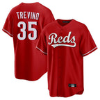 Kooe C.Reds #35 Jose Trevino Player Red Home Game Stitched Jerseys