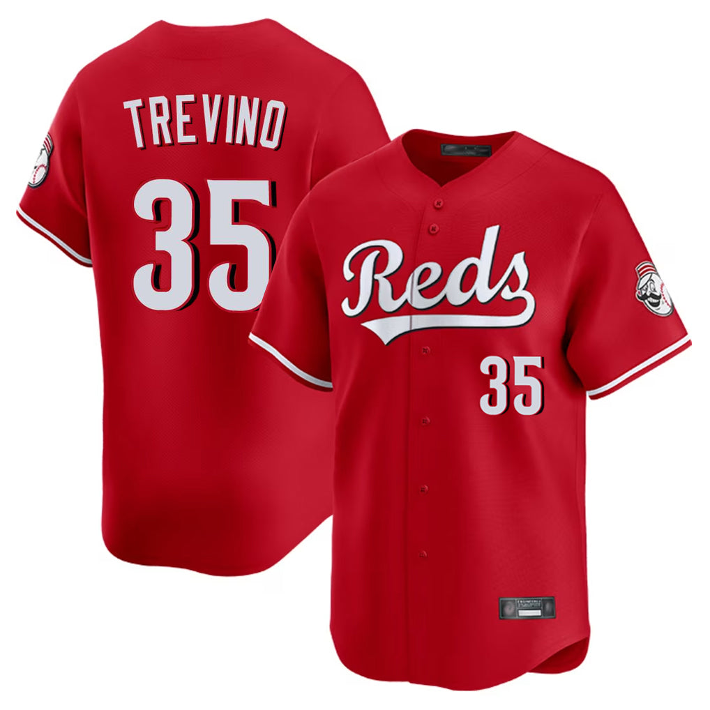 Kooe C.Reds #35 Jose Trevino Player Red Home Limited Stitched Jerseys