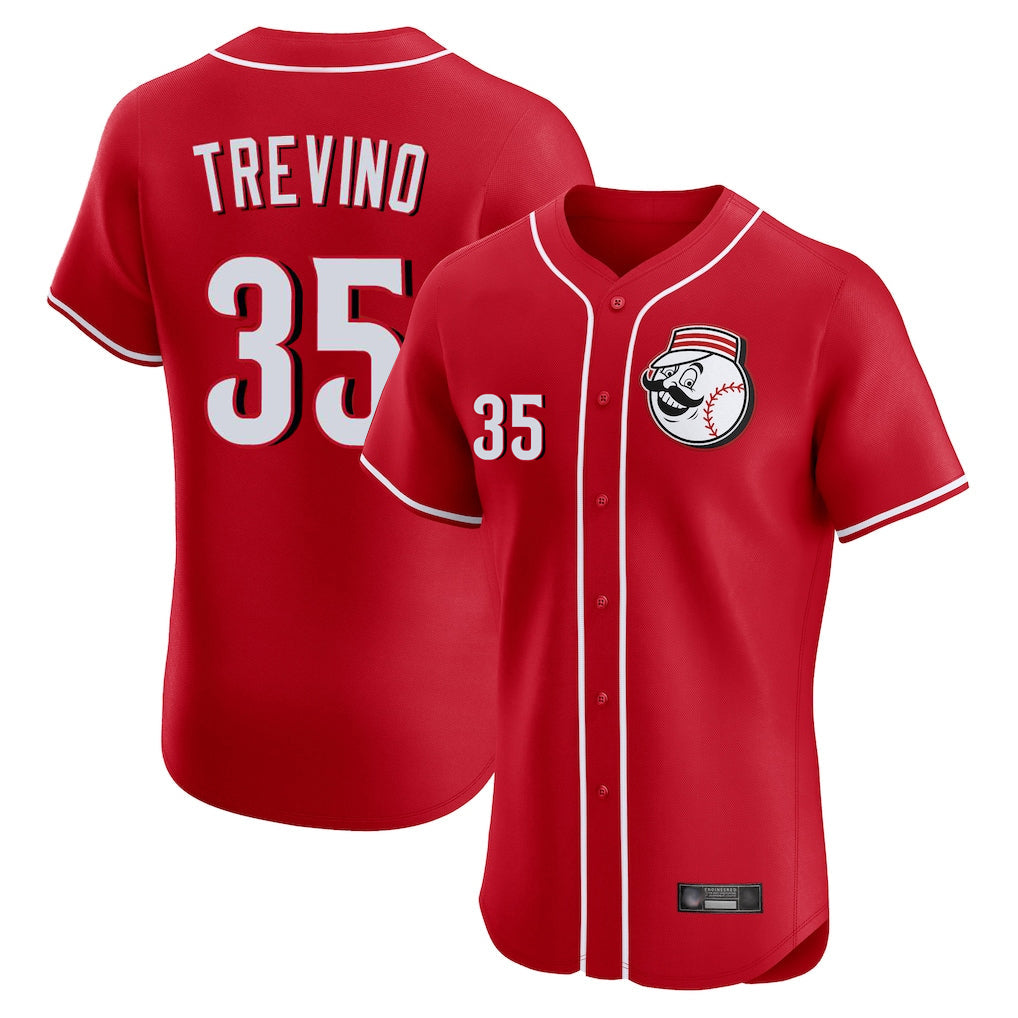 Kooe C.Reds #35 Jose Trevino Player Red Limited Elite Home Game Stitched Jerseys