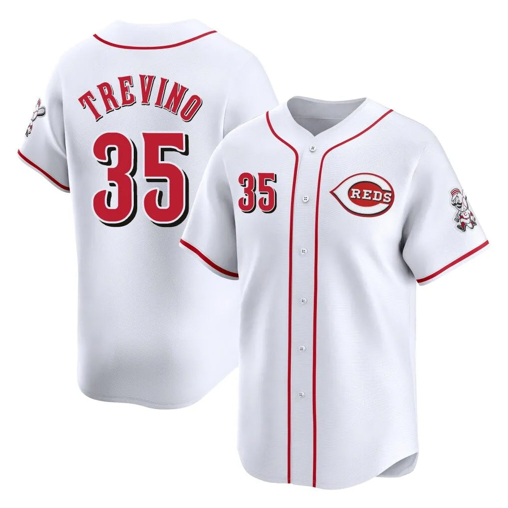 Kooe C.Reds #35 Jose Trevino Player White Home Limited Stitched Jerseys