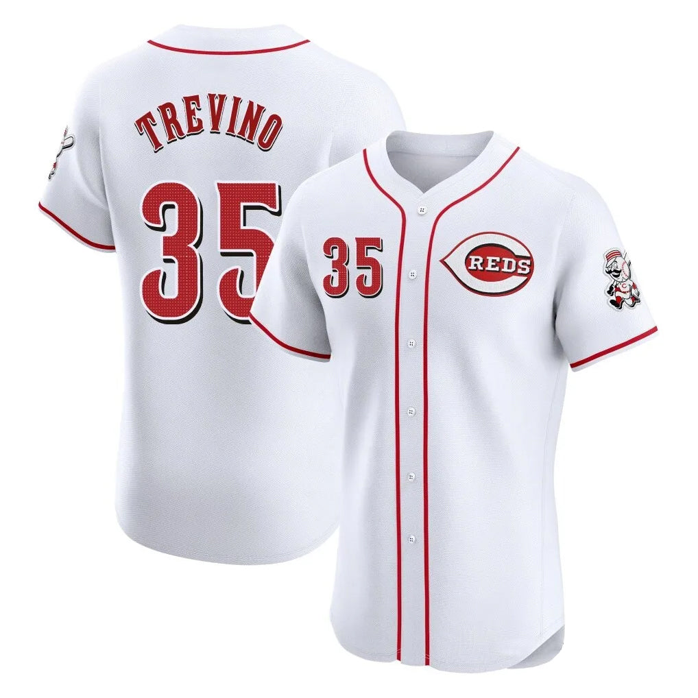 Kooe C.Reds #35 Jose Trevino Player White Limited Elite Home Stitched Jerseys