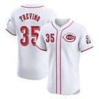 Kooe C.Reds #35 Jose Trevino Player White Limited Elite Home Stitched Jerseys