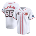 Kooe C.Reds #35 Jose Trevino Player White Speedway Classic Home Limited Stitched Jerseys