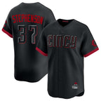 Kooe C.Reds #37 Tyler Stephenson Player Black City Connect Home Limited Stitched Jerseys