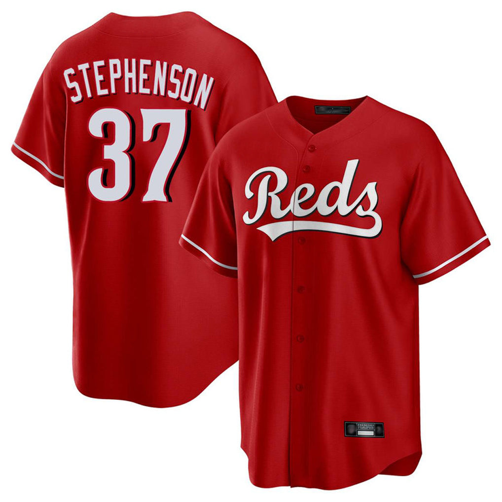 Kooe C.Reds #37 Tyler Stephenson Player Red Home Game Stitched Jerseys