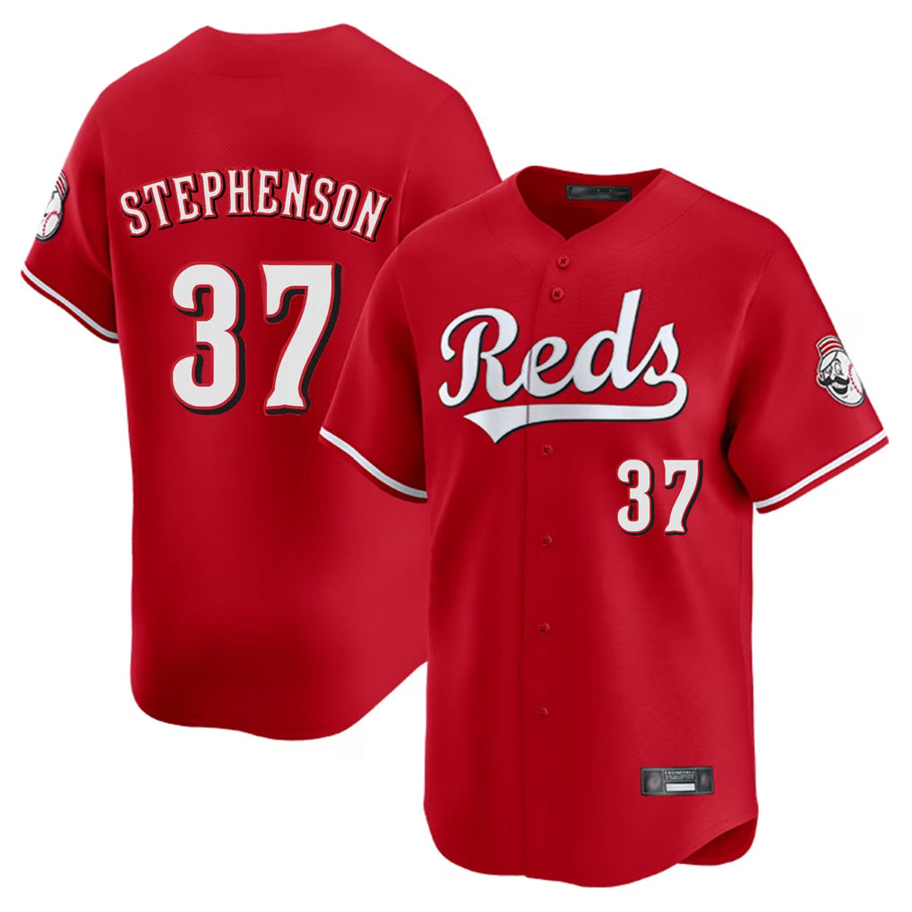 Kooe C.Reds #37 Tyler Stephenson Player Red Home Limited Stitched Jerseys