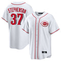 Kooe C.Reds #37 Tyler Stephenson Player White Game Home Stitched Jerseys