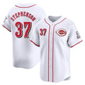 Kooe C.Reds #37 Tyler Stephenson Player White Home Limited Stitched Jerseys