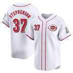 Kooe C.Reds #37 Tyler Stephenson Player White Home Limited Stitched Jerseys