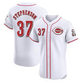 Kooe C.Reds #37 Tyler Stephenson Player White Limited Elite Home Stitched Jerseys