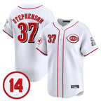 Kooe C.Reds #37 Tyler Stephenson Player White Vapor Premier Limited Home Stitched Jerseys