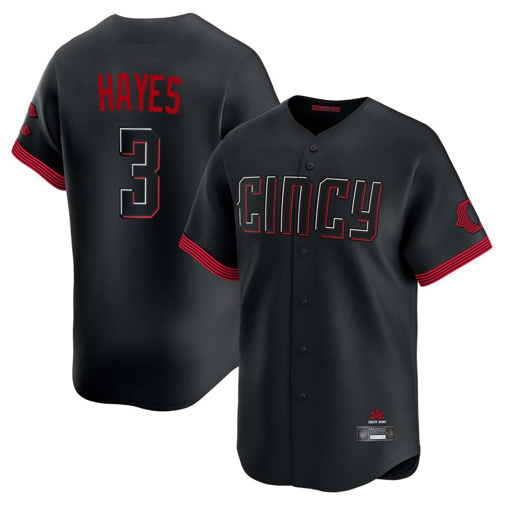 Kooe C.Reds #3 Ke'Bryan Hayes Player Black City Connect Home Limited Stitched Jerseys