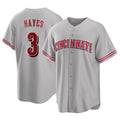 Kooe C.Reds #3 Ke'Bryan Hayes Player Gray Home Game Stitched Jerseys