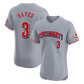 Kooe C.Reds #3 Ke'Bryan Hayes Player Gray Limited Elite Home Stitched Jerseys