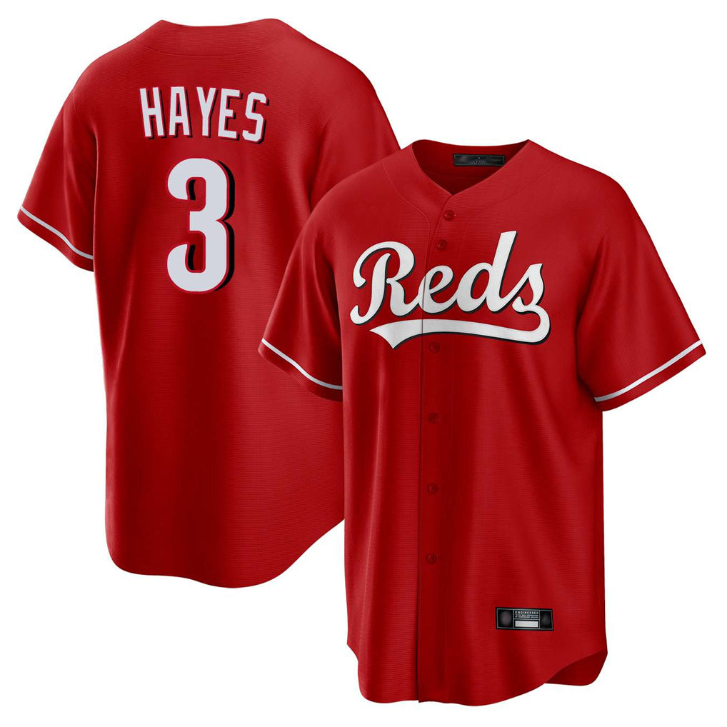 Kooe C.Reds #3 Ke'Bryan Hayes Player Red Home Game Stitched Jerseys