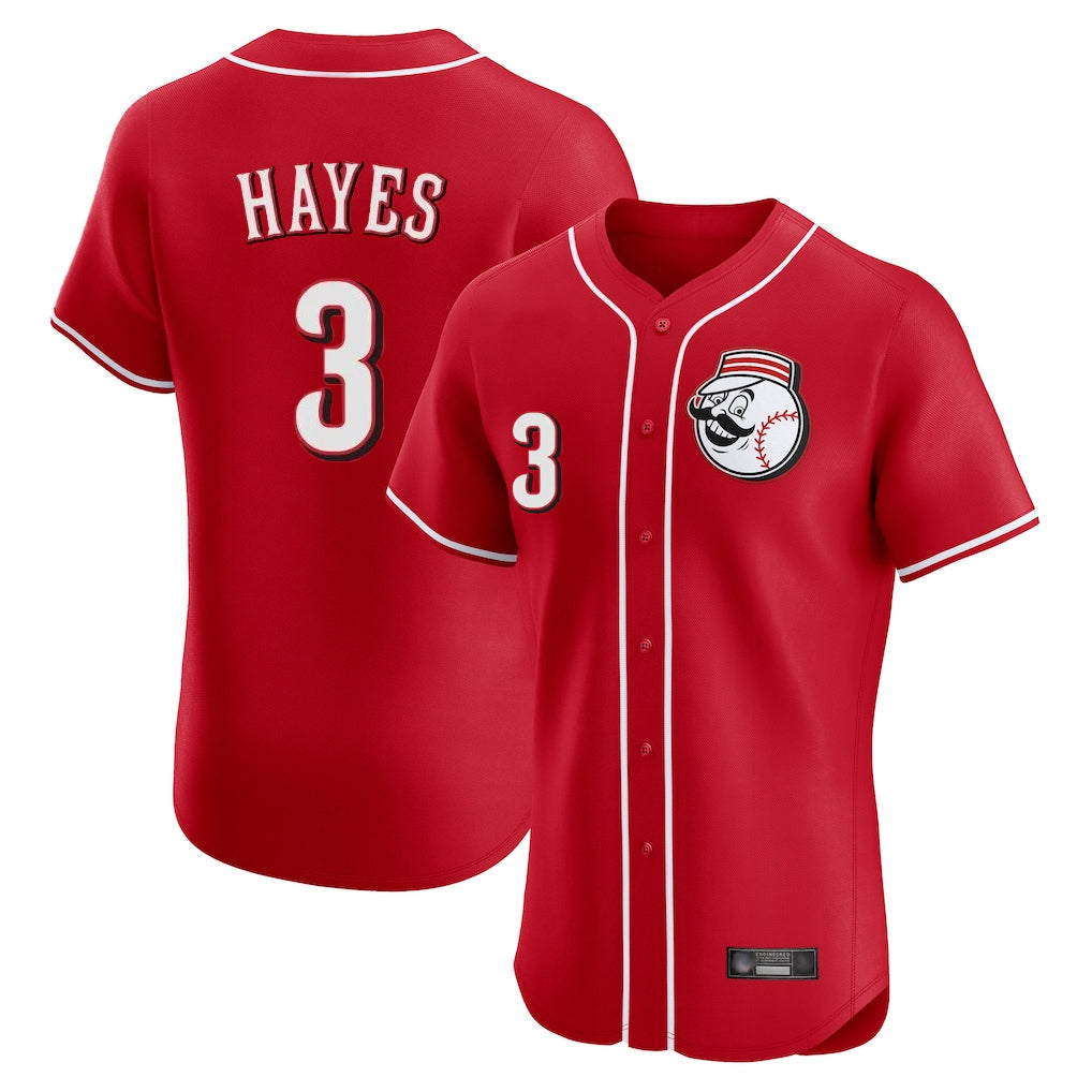 Kooe C.Reds #3 Ke'Bryan Hayes Player Red Limited Elite Home Game Stitched Jerseys