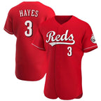 Kooe C.Reds #3 Ke'Bryan Hayes Player Red Limited Elite Home Stitched Jerseys