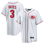 Kooe C.Reds #3 Ke'Bryan Hayes Player White Game Home Stitched Jerseys
