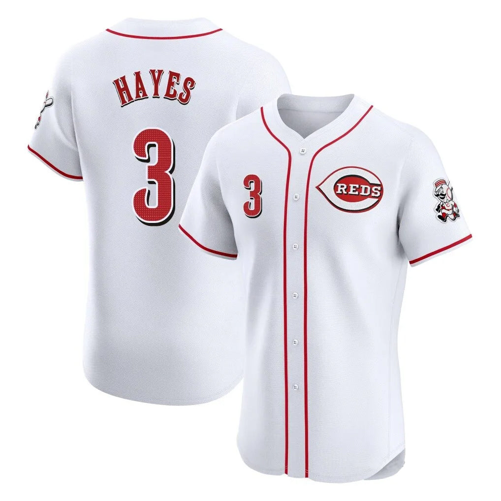 Kooe C.Reds #3 Ke'Bryan Hayes Player White Limited Elite Home Stitched Jerseys