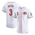 Kooe C.Reds #3 Ke'Bryan Hayes Player White Limited Elite Home Stitched Jerseys