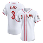 Kooe C.Reds #3 Ke'Bryan Hayes Player White Limited Elite Home Stitched Jerseys
