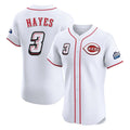 Kooe C.Reds #3 Ke'Bryan Hayes Player White Speedway Classic Limited Elite Home Stitched Jerseys