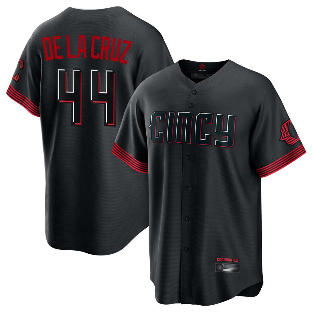 Kooe C.Reds #44 Elly De La Cruz Player Black City Connect Home Game Stitched Jerseys