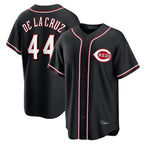Kooe C.Reds #44 Elly De La Cruz Player Black Fashion Out Home Game Stitched Jerseys
