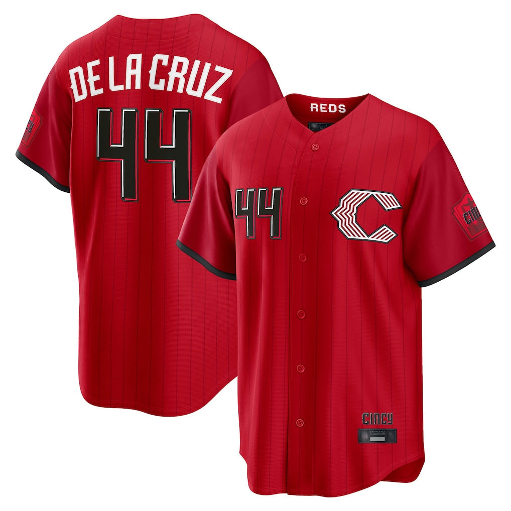 Kooe C.Reds #44 Elly De La Cruz Player Red 2026 City Connect Home Game Stitched Jerseys