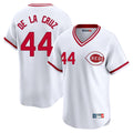 Kooe C.Reds #44 Elly De La Cruz Player White Cooperstown Collection Limited Stitched Jerseys