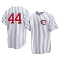 Kooe C.Reds #44 Elly De La Cruz Player White Stripe Field of Dreams Game Home Stitched Jerseys