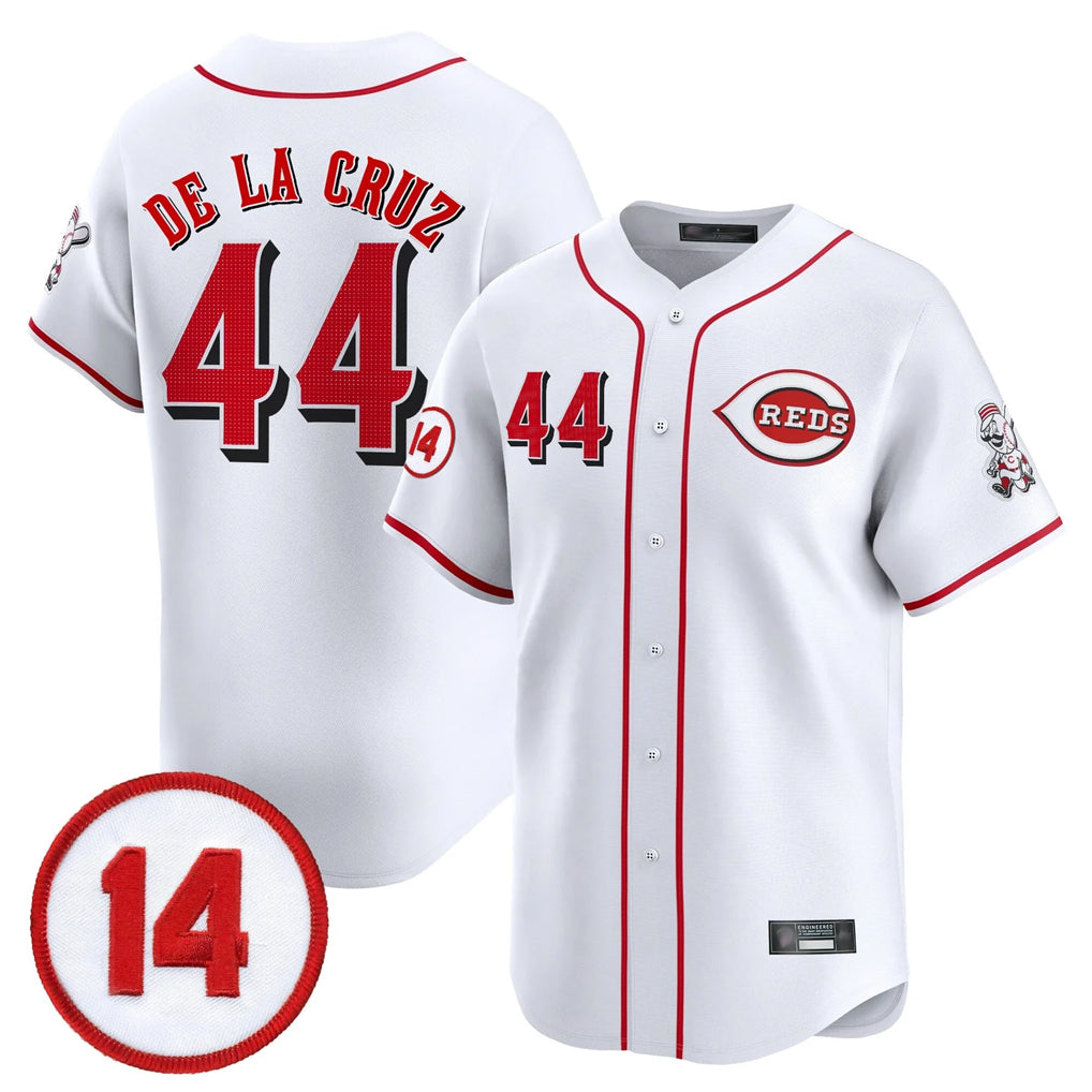 Kooe C.Reds #44 Elly De La Cruz Player White Vapor Premier Limited Home Stitched Jerseys