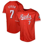 Kooe C.Reds #7 Spencer Steer Player Red 2026 City Connect Limited Home Stitched Jerseys